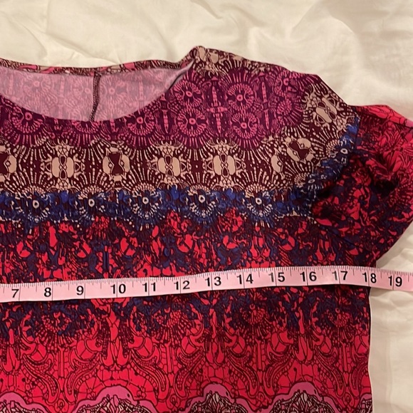 Donna Morgan abstract pattern multicolor dress, size 8 - Picture 8 of 13